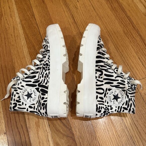 Converse Chuck Taylor Lugged High Top Platform Sneakers Women Size 8.5 Printed - Picture 7 of 12